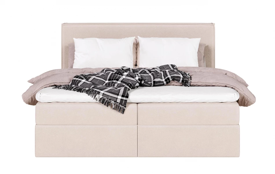 Łóżko tapicerowane kontynentalne Vega front