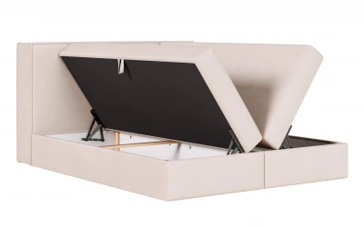 Łóżko tapicerowane kontynentalne Vega pojemnik na pościel