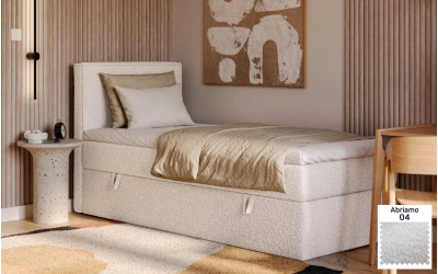 Łóżko jednoosobowe szare Celeste