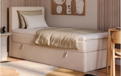 Łóżko jednoosobowe Celeste z pojemnikiem na pościel