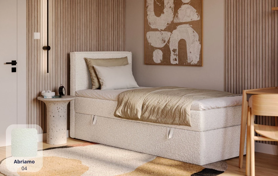 Łóżko jednoosobowe jasne Celeste