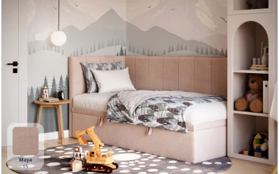 Łóżko młodzieżowe jasne Aurora maya 15