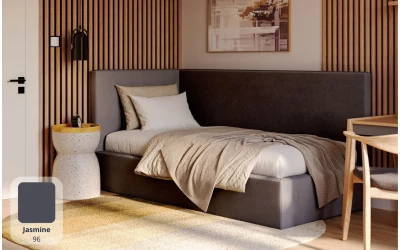 Łóżko młodzieżowe ciemne TITAN jasmine 96