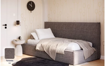 Łóżko pojedyncze Ceres tkanina toronto