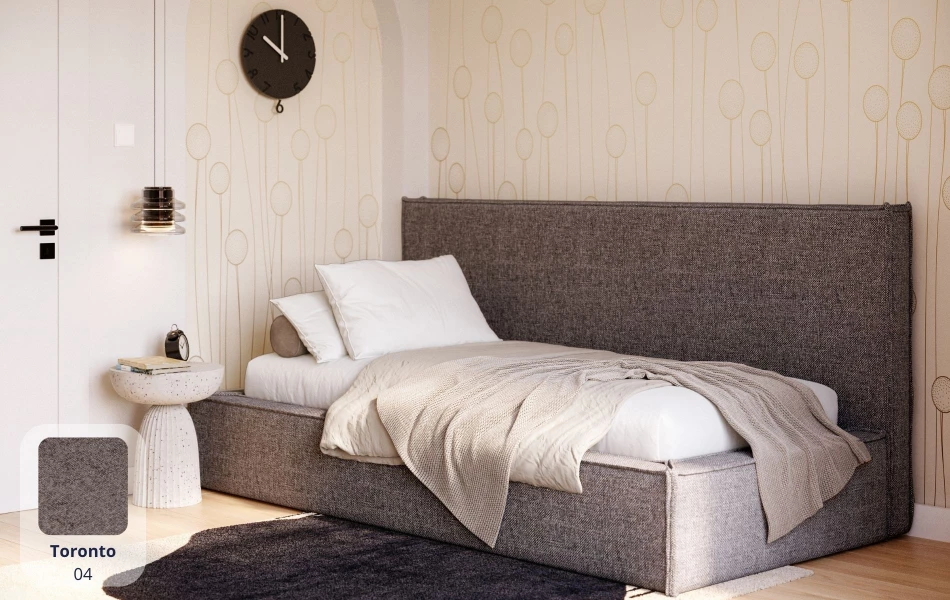 Łóżko pojedyncze Ceres tkanina toronto