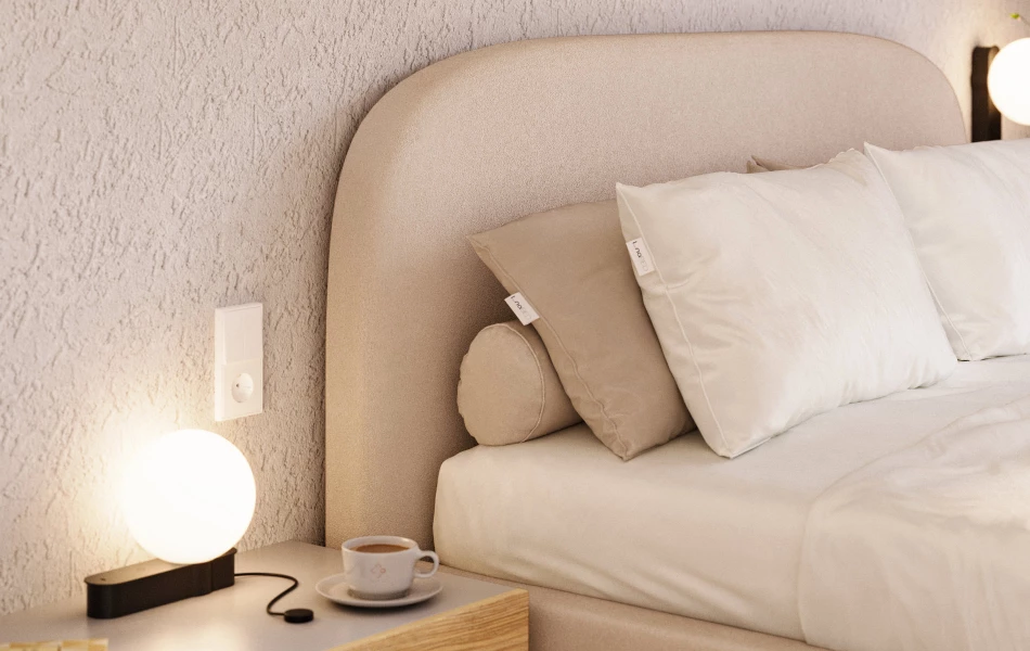 Zdjęcie łóżka tapicerowanego Sirius detal dream velvet 202.02