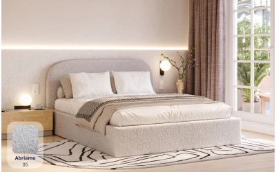 Zdjęcie łóżka tapicerowanego Sirius bok Abriamo 05