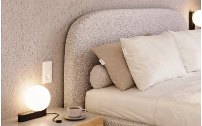 Zdjęcie łóżka tapicerowanego Sirius detal Abriamo 05