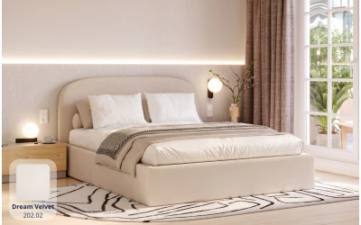 Zdjęcie łóżka tapicerowanego Sirius bok dream velvet 202.02