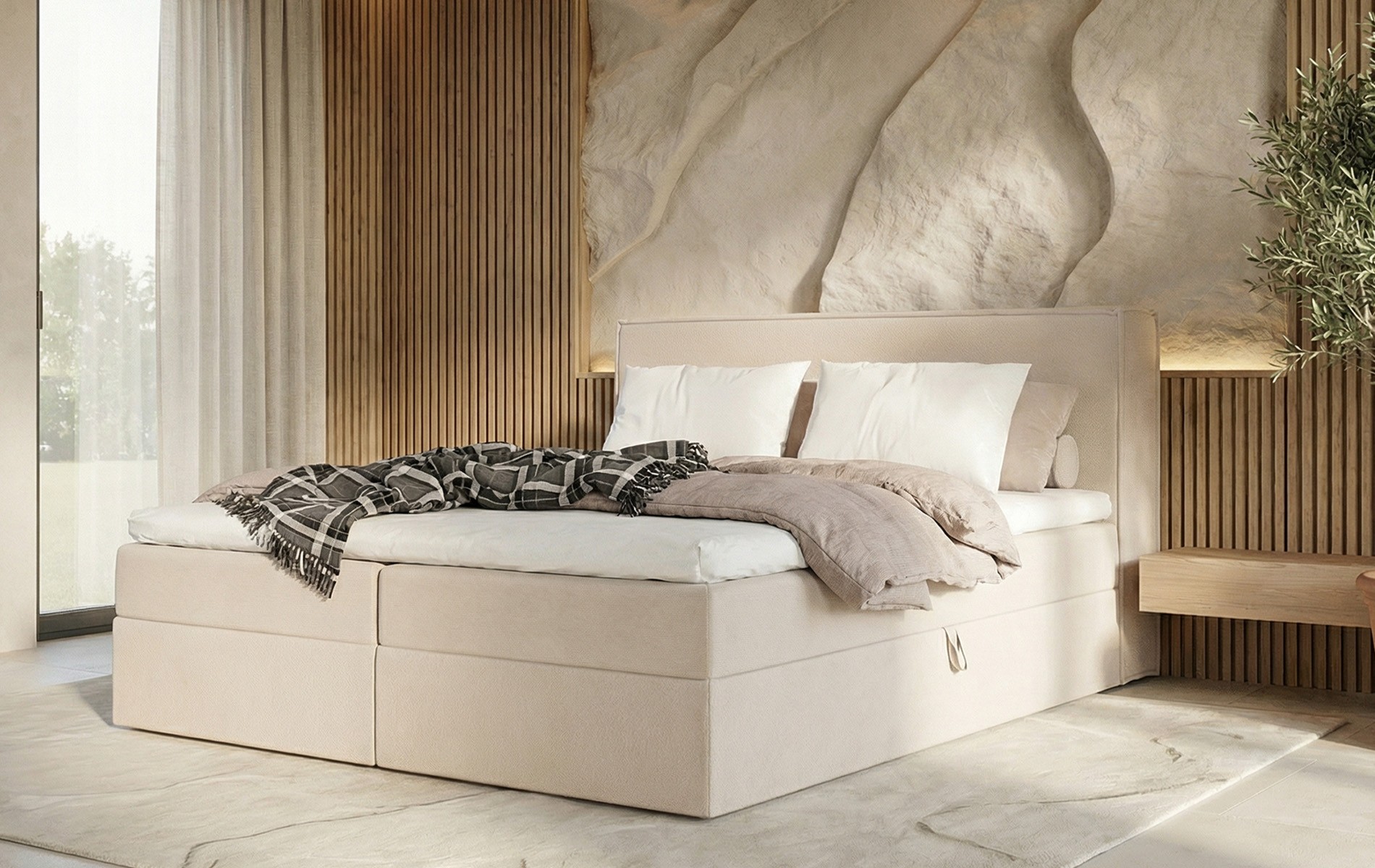 Łóżko Vega LunaBED - kontynentalne