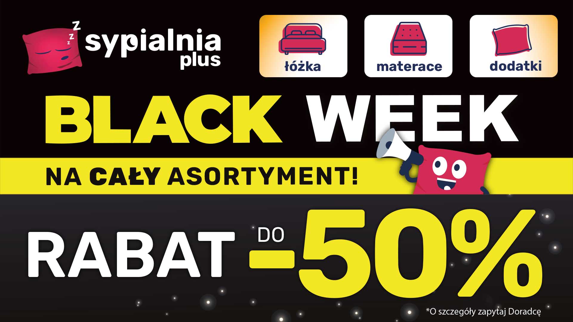 Black Week SypialniaPlus Materace i Łóżka