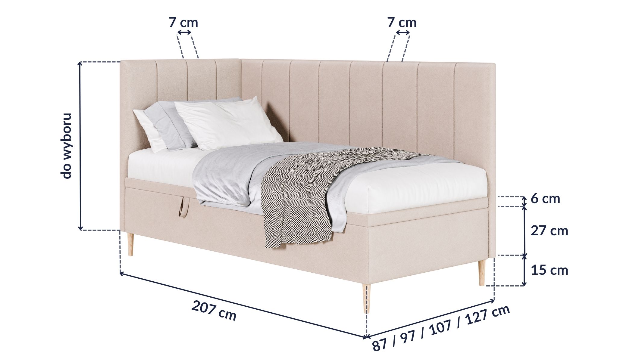 ATLAS – wymiary łóżka