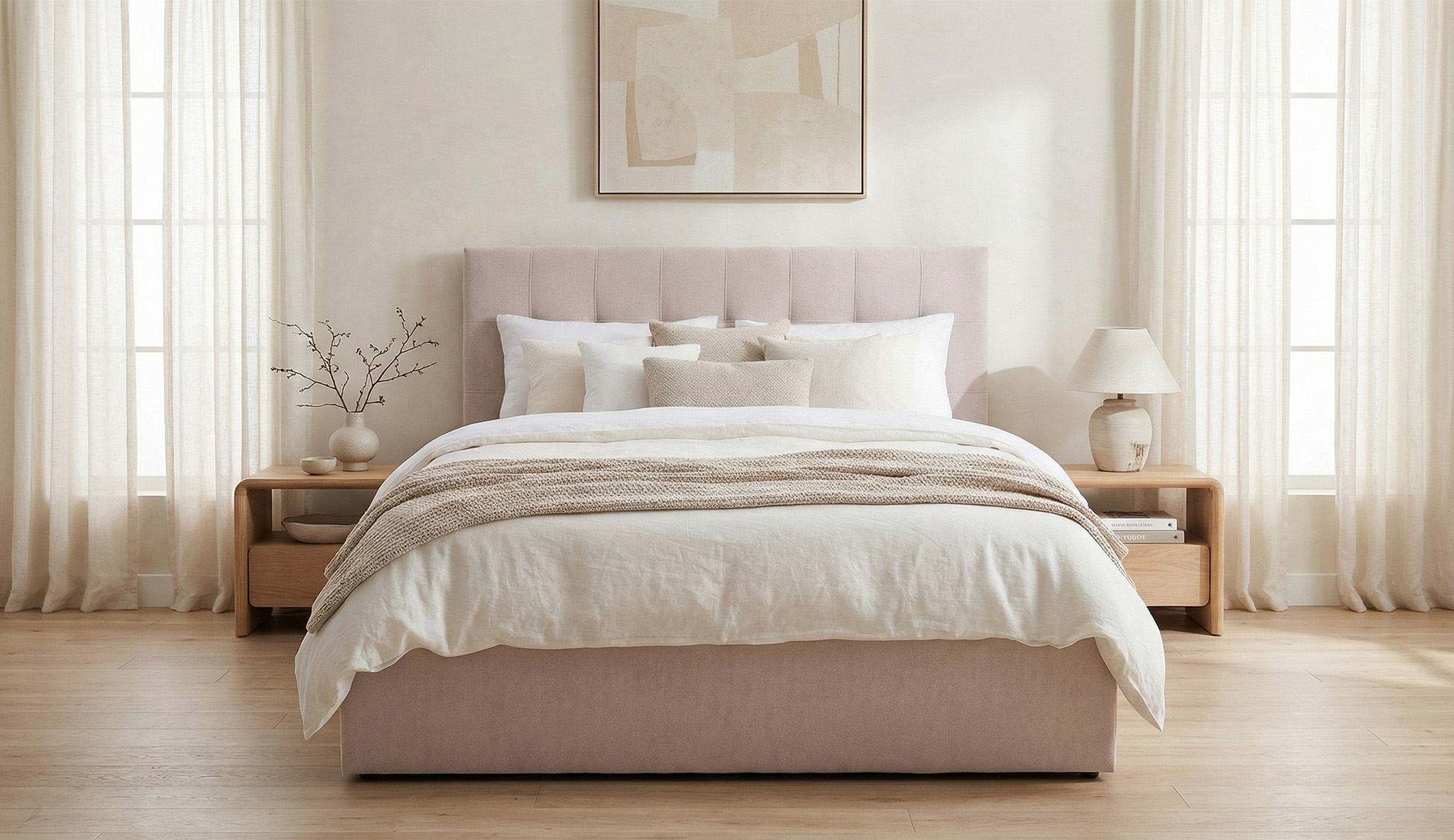 PROPUS – łóżko tapicerowane LunaBED z pojemnikiem (opcja)