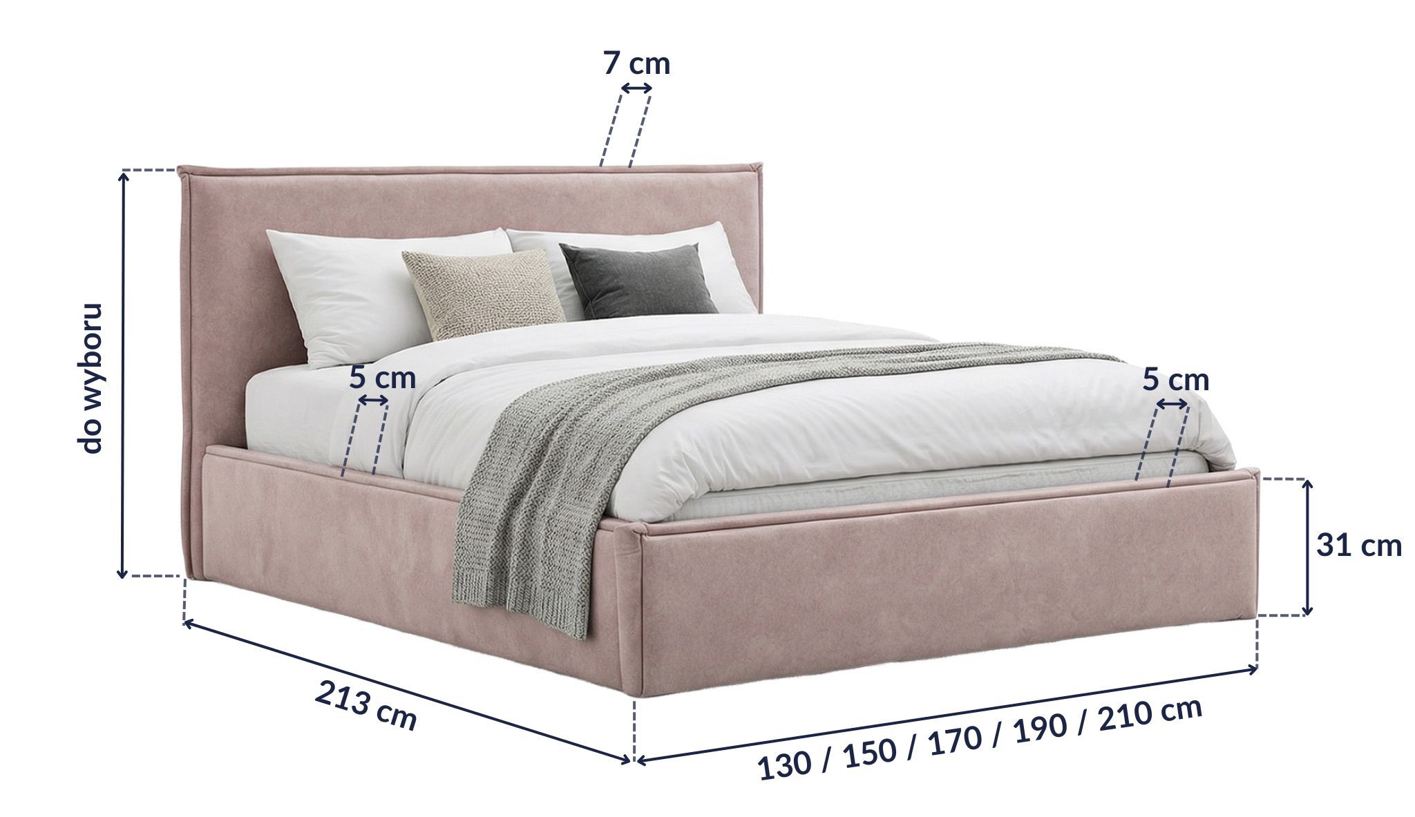 SUBRA – wymiary łóżka
