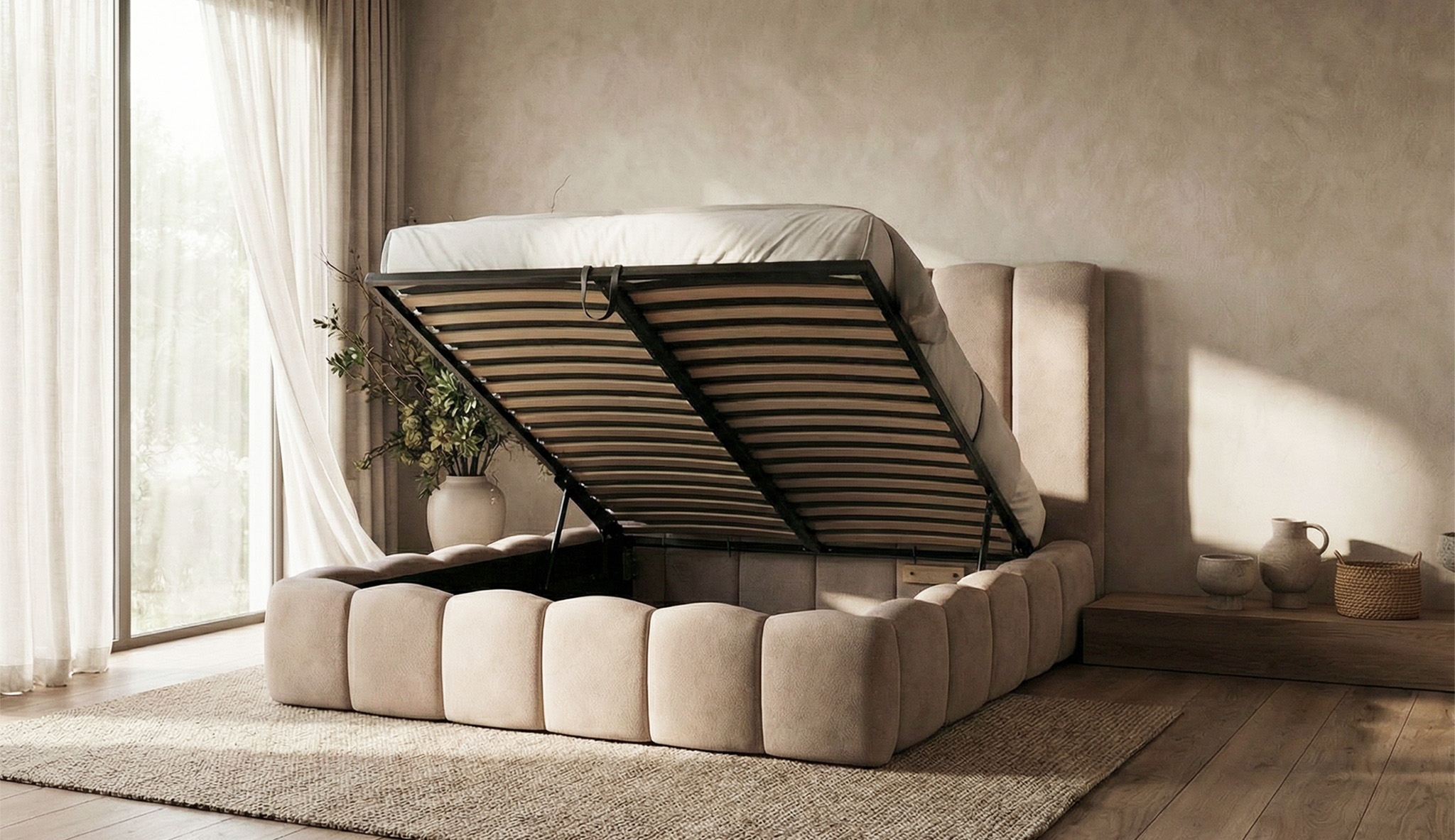 WEZEN – pojemnik na pościel i stelaż