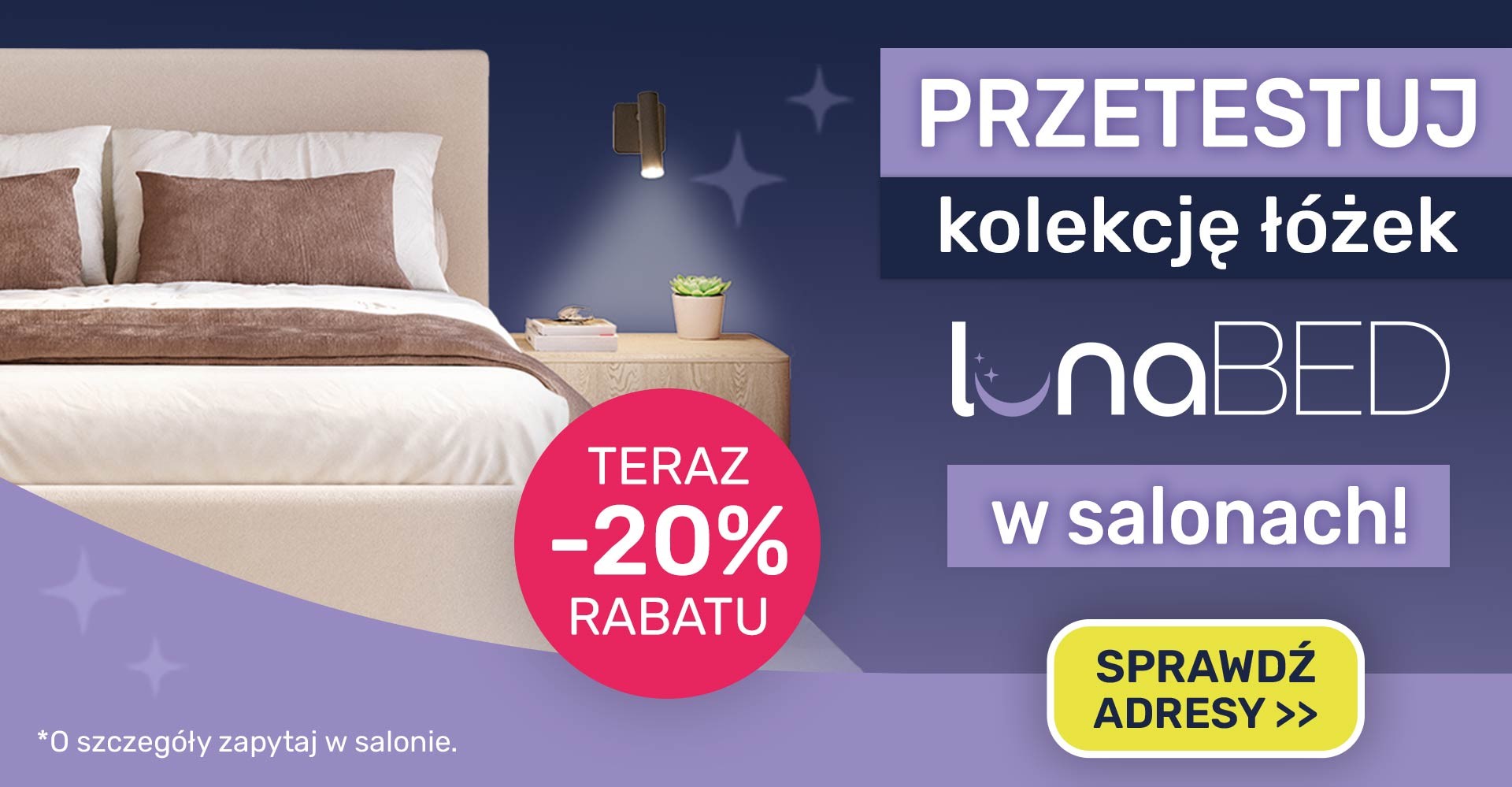 Łóżka LunaBed - promocja