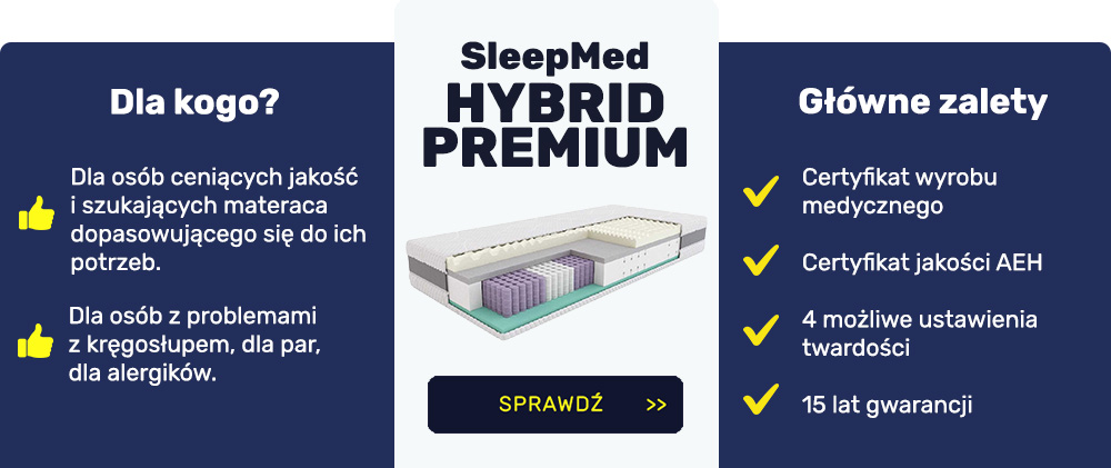 Materac SleepMed Hybrid Premium