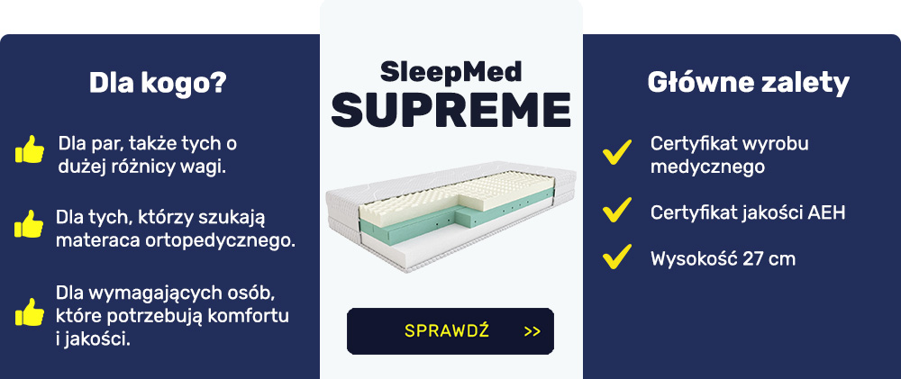 Materac SleepMed Supreme 180x200