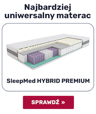 Uniwersalny materac z kokosem Sleepmed Hybrid Premium
