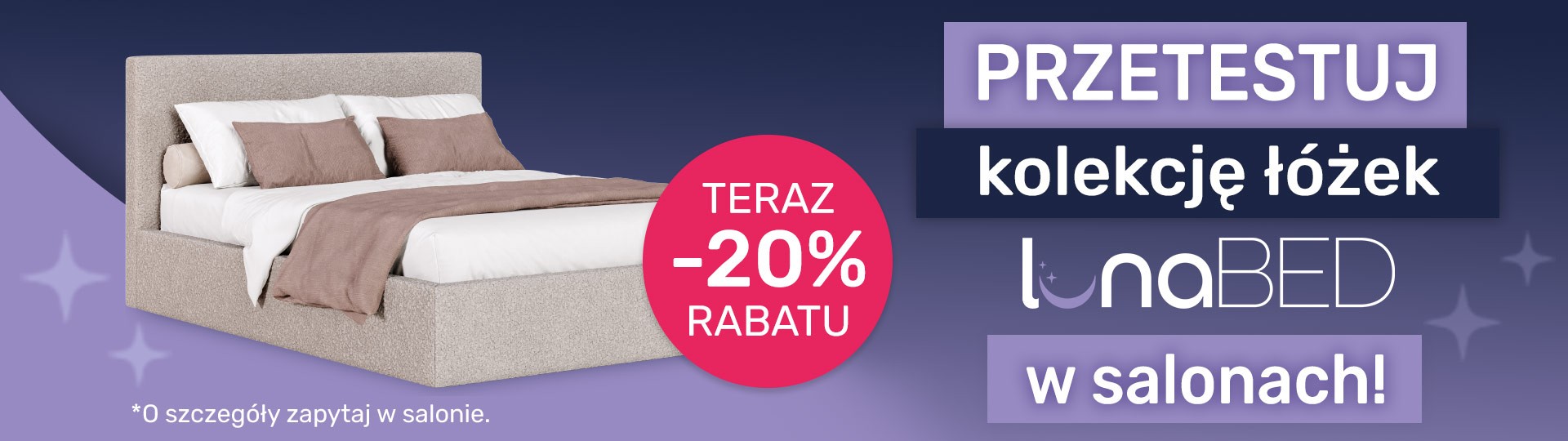 Przetestuj kolekcję łóżek LunaBed