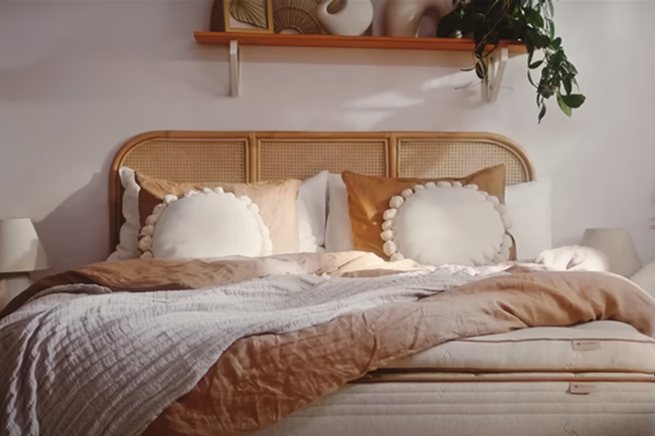 Materac naturalny - sypialnia w stylu eko
