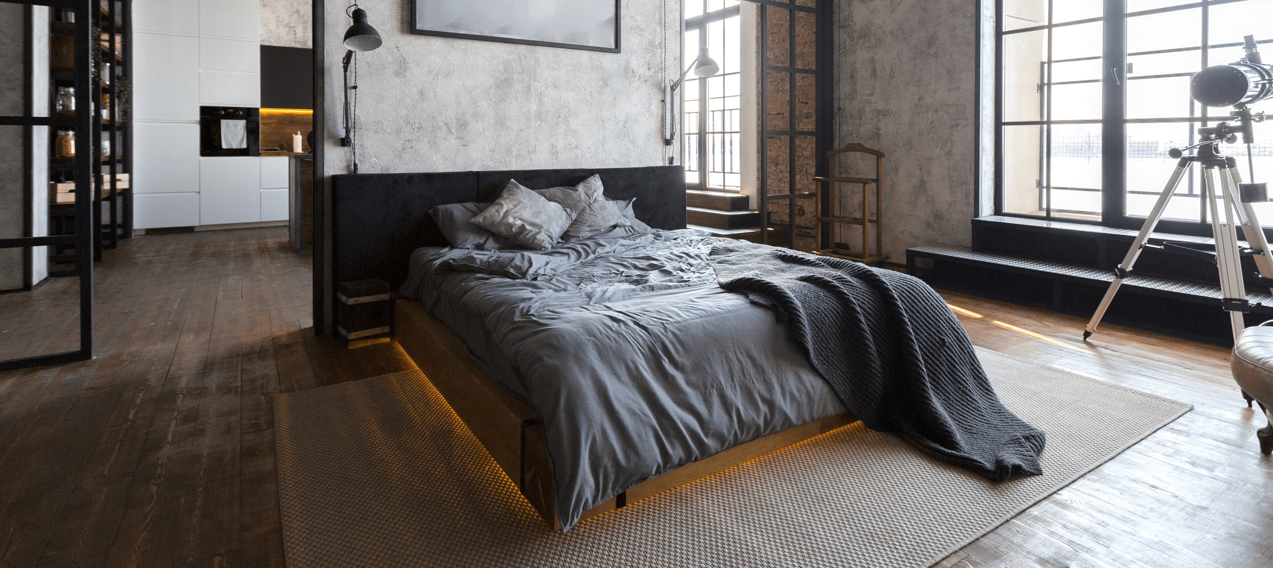 Sypialnia w stylu loftowym – inspiracje dla wyjątkowych wnętrz Sypialnia w stylu loftowym